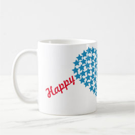 4 juli hjärtan kaffemugg