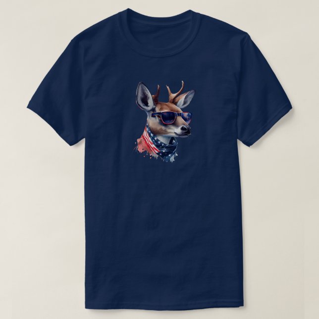 4 juli Hjort T-Shirt (Design framsida)