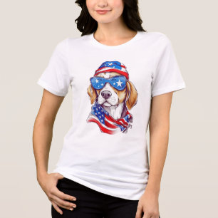 4 juli hund sublimering-66361 t shirt