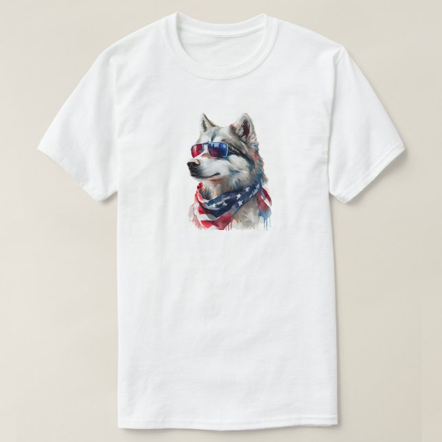 4 juli Husky T-Shirt (Design framsida)