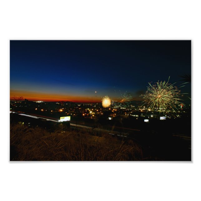 4 juli i City Terrace Fototryck (Framsidan)