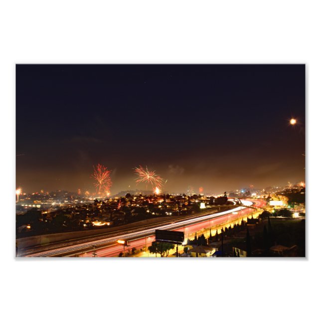 4 juli i City Terrace Fototryck (Framsidan)