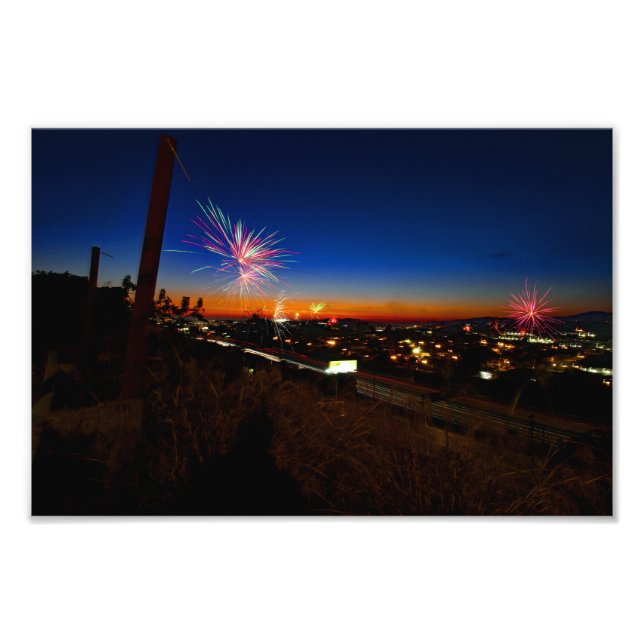 4 juli i City Terrace Fototryck (Framsidan)