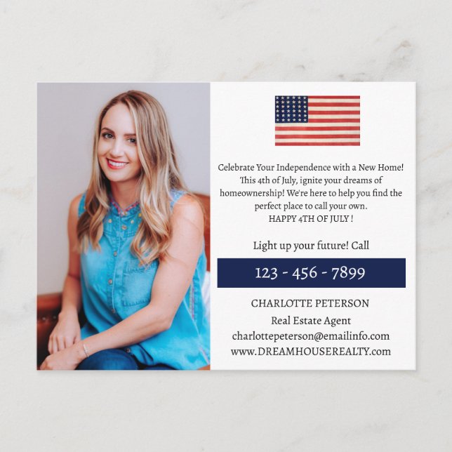 4 juli i Gods Vykort (Framsida)