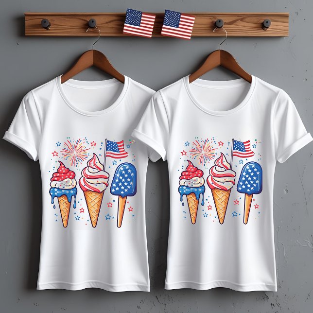 4 juli Ice Cream Women's T-Shirt (Skapare uppladdad)