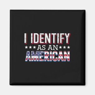 4 juli identifierar jag som amerikansk Flagga Patr Magnet