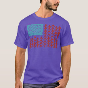 4 juli Independence day 1776 USA Flagga T Shirt