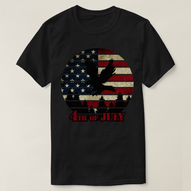 4 juli Independence day (4) T Shirt (Design framsida)