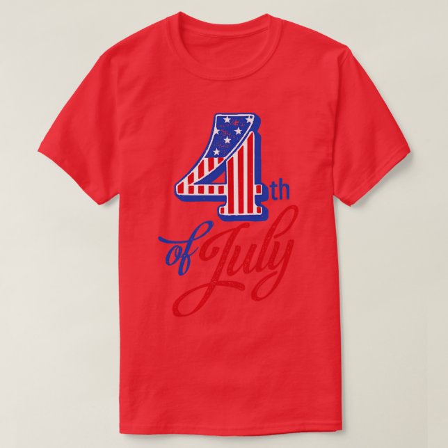 4 juli Independence day (5) T Shirt (Design framsida)