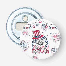 4 juli Independence day Amerikanska Eagle Flasköppnare