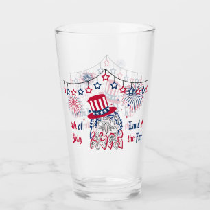 4 juli Independence day Amerikanska Eagle Glaskopp