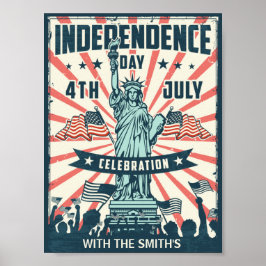 4 juli Independence day Firande Poster