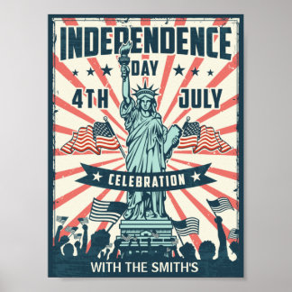 4 juli Independence day Firande Poster