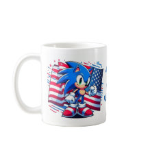 4 juli. Independence day mugg, Sonic mugg
