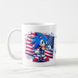 4 juli. Independence day mugg, Sonic mugg
