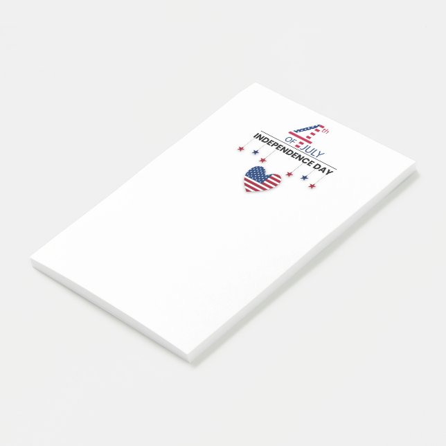 4 juli Independence day Post-it Block (Vinklad)