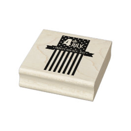 4 juli Independence day Rubber Frimärke Stämpel