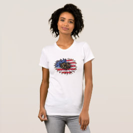4 juli, Independence day, Solrossen, Amerikanska T Shirt