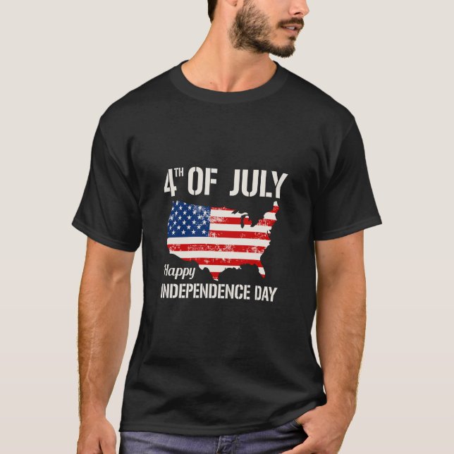 4 juli Independence day T Shirt (Framsida)