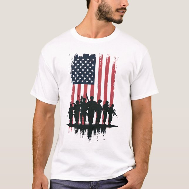 4 juli independence day t shirt (Framsida)