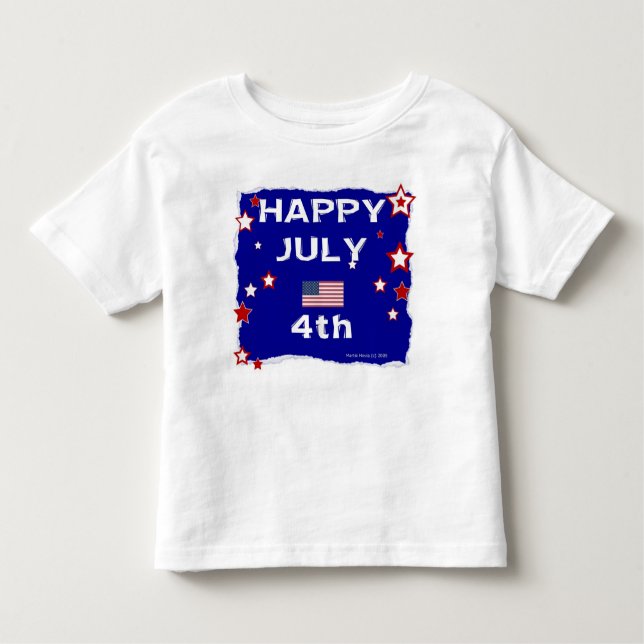 4 juli (Independence day) Tee (Framsida)