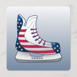 4 juli ishockeyskridskor julkort