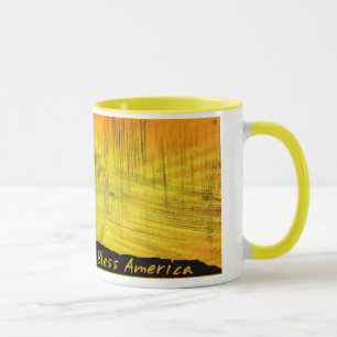 4 juli Iwo Jima Välsigna dig America Ceramic Mugg