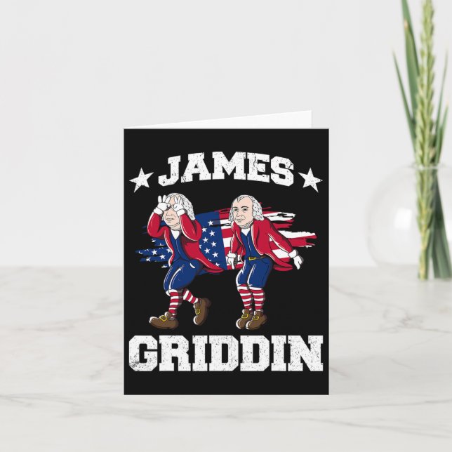 4 juli James Madison Griddy James Griddin 1 Kort (Framsida)