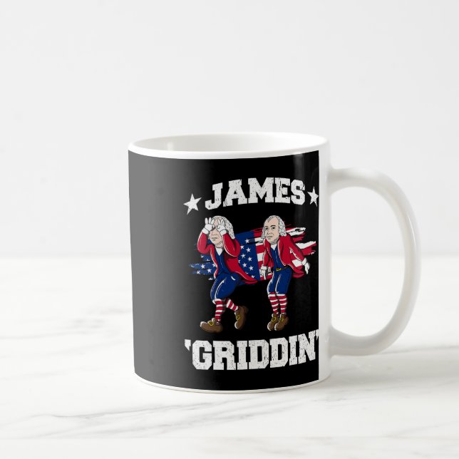 4 juli James Madison Griddy James Griddin Kaffemugg (Höger)