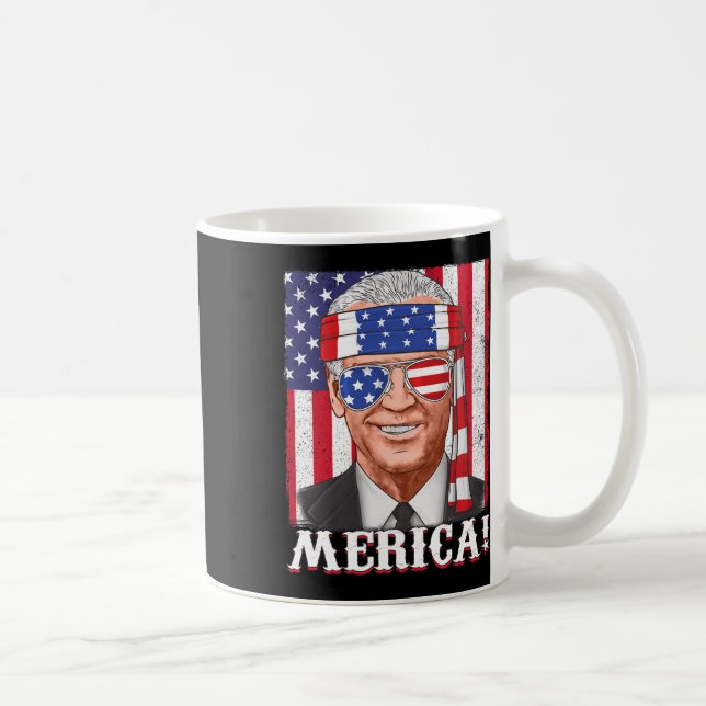 4 juli Joe Biden Merica USA flagga Kaffemugg (Höger)