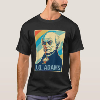 4 juli: John Quincy Adams President Retro Patr T Shirt