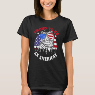4 juli katt usa amerikansk flagga patriotiska män t shirt