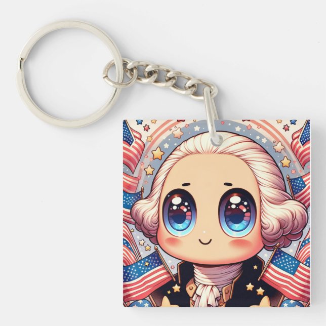 4 juli Kawaii George Washington (Framsidan)