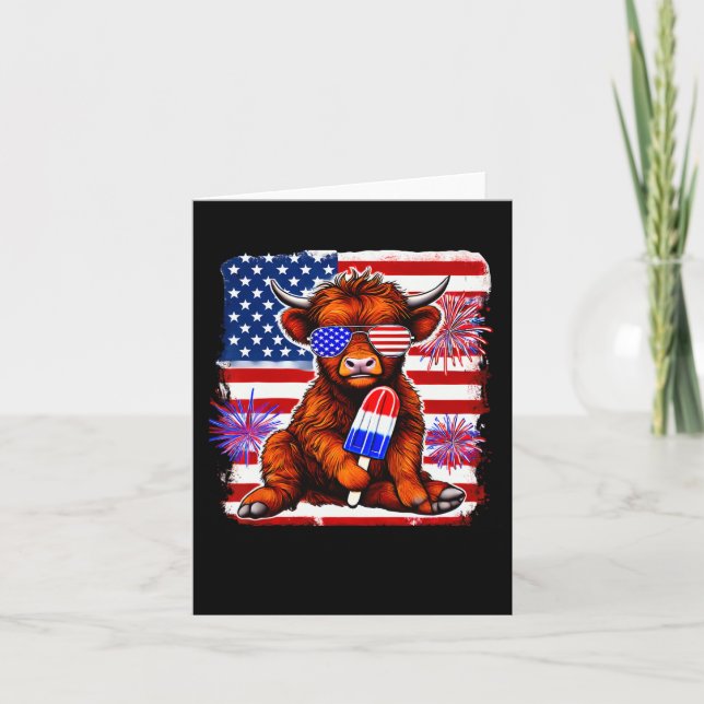 4 juli komjölspinne fyrverkeri Usa Amerikansk  Kort (Framsida)