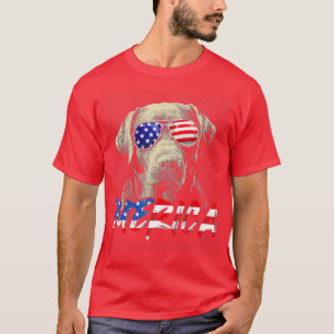 4 juli Labrador Retriever American Flagga Patrioti T Shirt