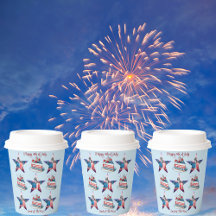 4 juli "Land of The Free" Papperskoppar