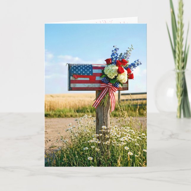 4 juli Landsbybrevlåda Kort (Framsida)