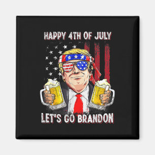 4 juli Låt oss Beer Brandon Trump Beer Ameri Magnet