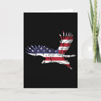 4 juli Ld Eagle Usa Flagga Fick Amerika Män Kvinno Kort