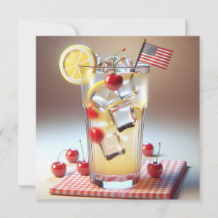 4 juli Lemonad Inbjudningar