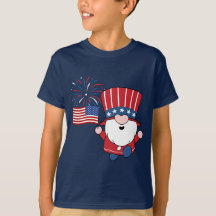 4 juli Leprechaun och amerikanska Flagga