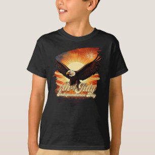 4 juli – Majestätisk Örn & Eldshow Tribute🦅 T Shirt