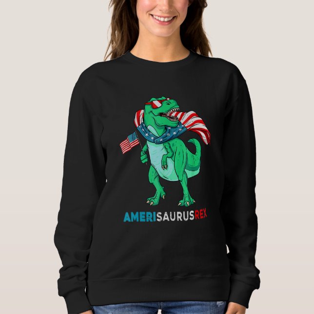 4 juli månad Kids Boys Manar Amerisaurus t R T Shirt (Framsida)