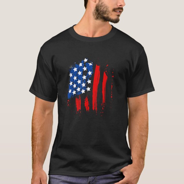 4 juli Manar Shirt Graffiti 4:e juli-fartyg T (Framsida)