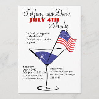 4 juli Martini Shindig! Inbjudningar