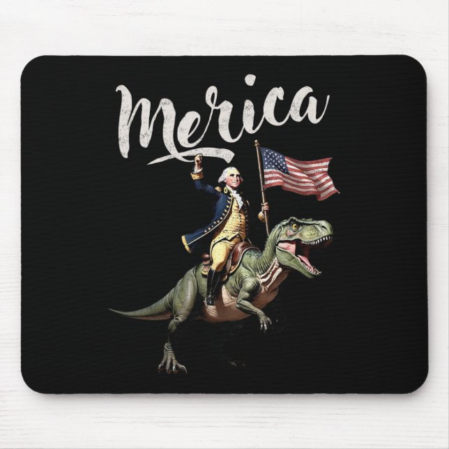 4 juli: Merica George Washington Riding a Dino Musmatta (Framsidan)