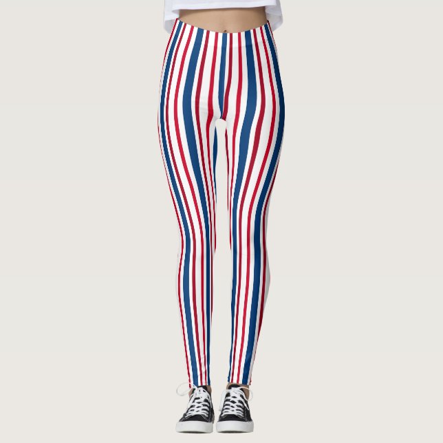4 juli Mönster Leggings (Framsida)