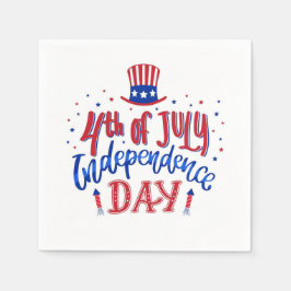4 juli Napkins Pappersservett