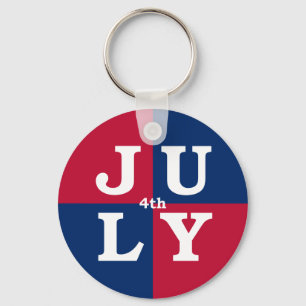 4 juli nyckelring