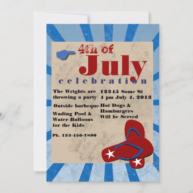 4 juli oberoende dag Barbeque (Framsida)